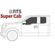 thumbnail image 5 of Estribos iBoard negros 15-18 Ford F150 Super Cab 15 cm, 5 of 5