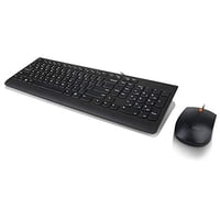 Combo Usb Lenovo 300 Teclado Y Ratón Con Cable Tamaño Completo Negro