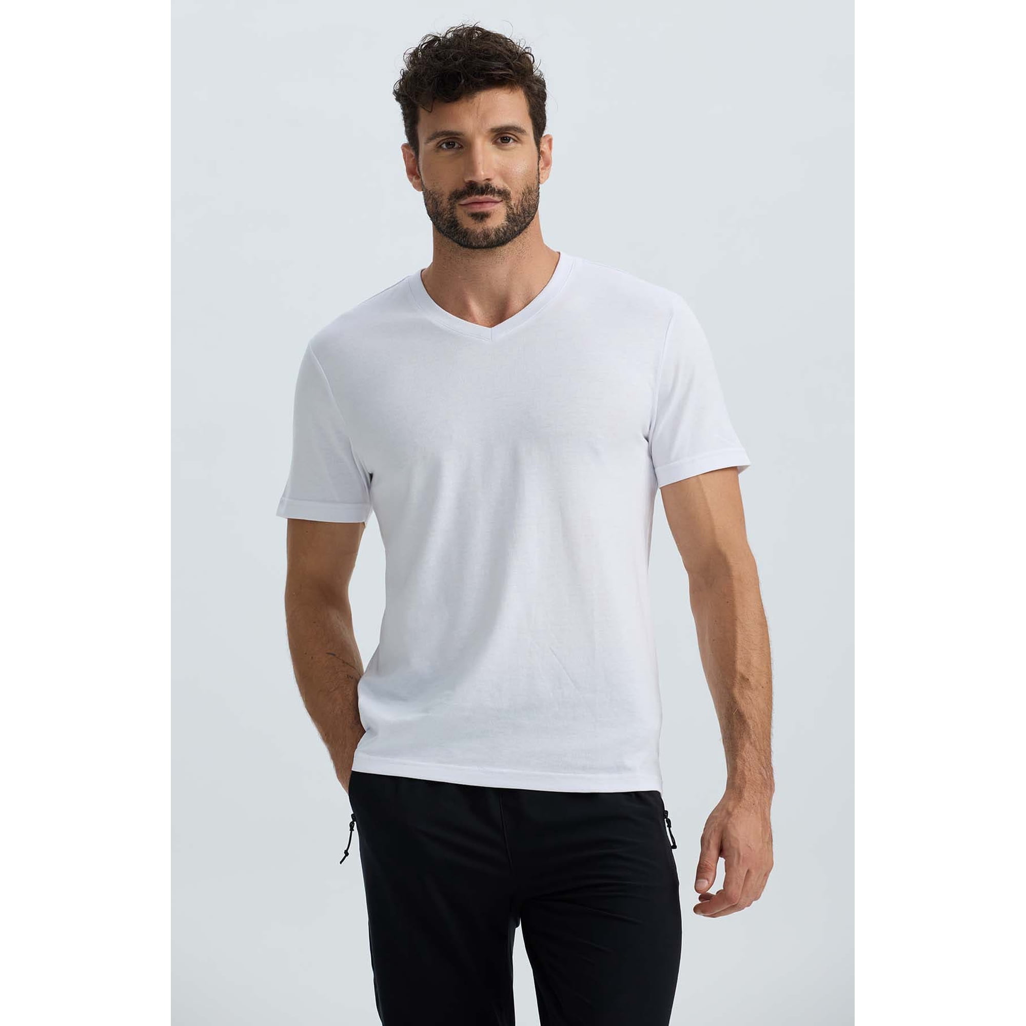 Fashionspark - Polera Hombre Básica Blanco