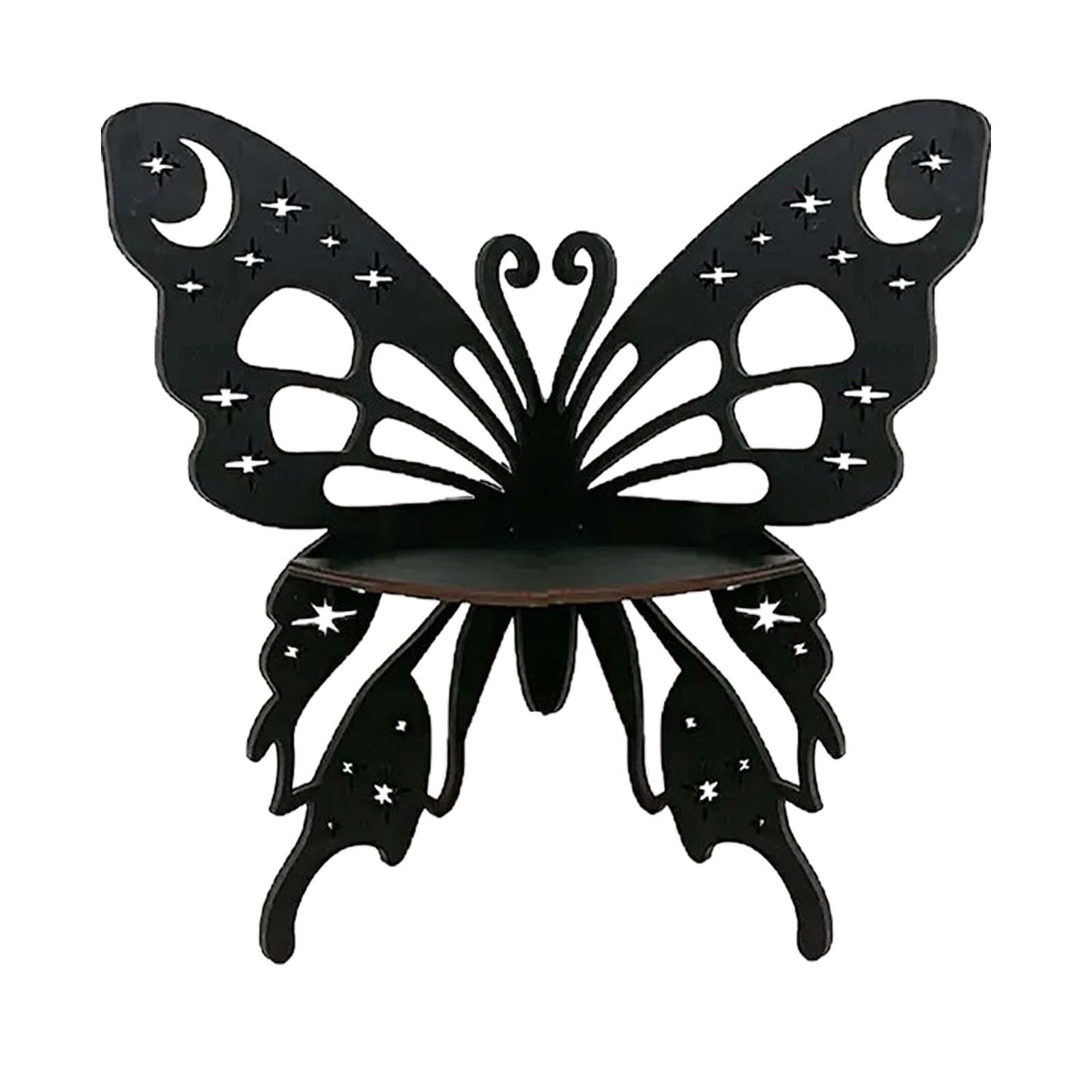 Bothyi - Estante De Esquina De Mariposa, Decoración De Pared, Estante De Pared Bohemio Para Dormitorio, Granja, Cocina