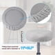 thumbnail image 3 of Uxcell Fundas para Taburetes Redondos, Fundas Elásticas para Taburetes de Bar Fundas Lavables para Cojines de Taburetes Fundas Elásticas para Asientos de Sillas Gris 11"-14", 3 of 7