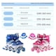 thumbnail image 3 of Patines Ajustables De 4 Ruedas Para Niños+5 Pcs Protecciones S Rosa, 3 of 9