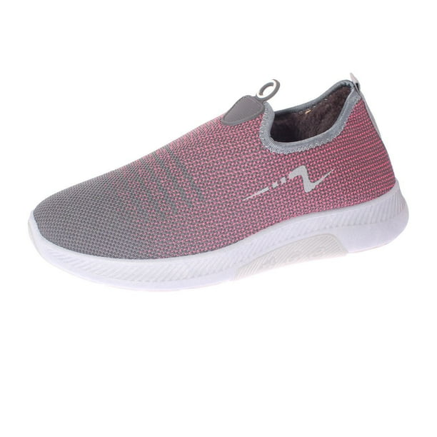Zapatilla piel invernal Rosado/gris Vía Franca