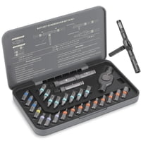 Juego De Destornilladores Con Trinquete Magnético 24 En 1 R Ruckerco Con Funda