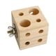thumbnail image 2 of Bloque De Madera Con Agujeros, Fácil De Instalar, Juguete Para Masticar Pájaros Para Guacamayos, Periquitos, 5,9 Cm X 5,9 Cm X 5,9 Cm, 2 of 5