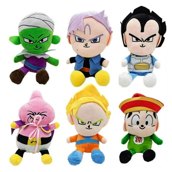 Juguete Pack 6 Peluches Dragon Ball 23cm Infantil