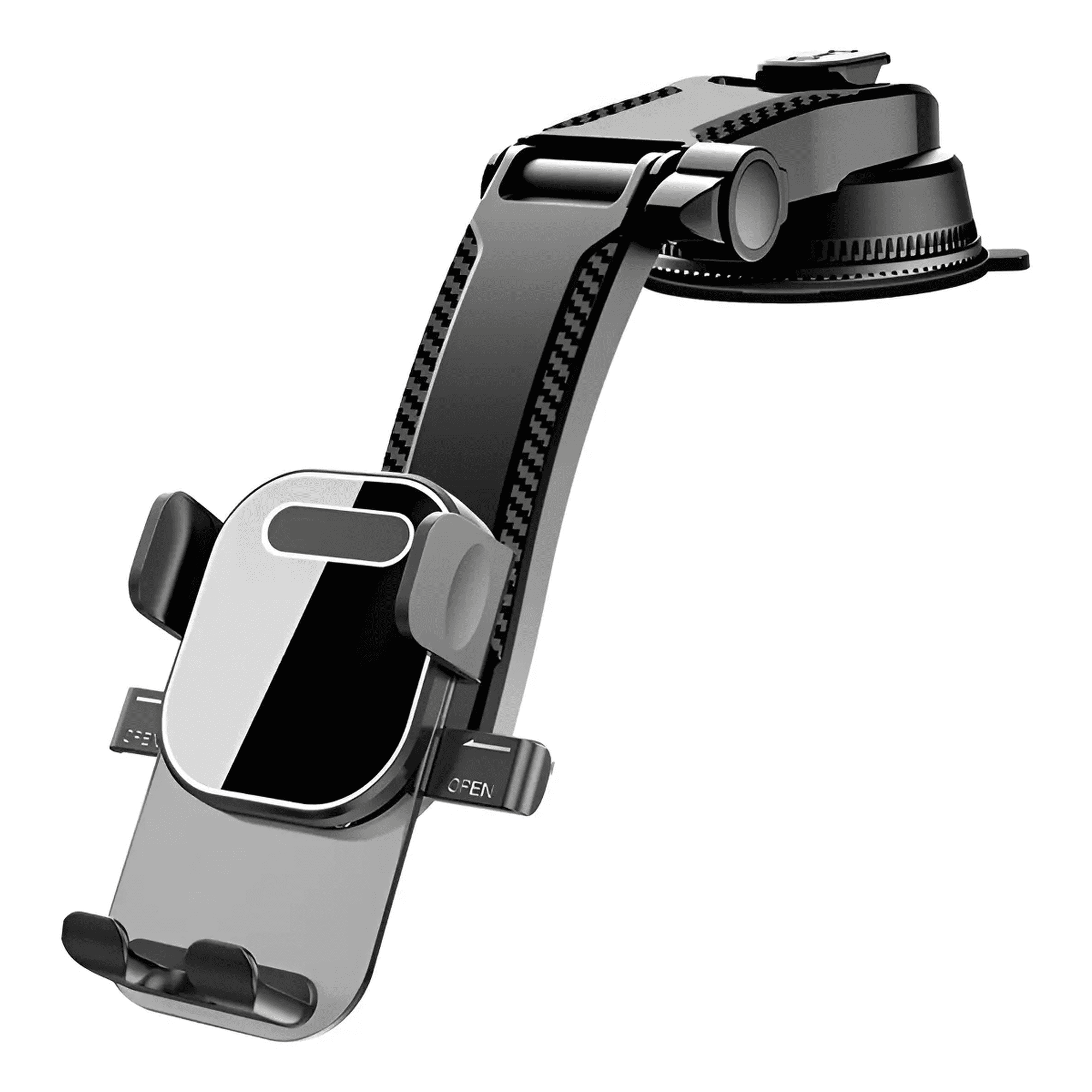 soporte Celular Para Auto 360° Belug Con Ventosa Firme Tablero Negro