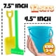 thumbnail image 3 of Juego de cubos de playa Bedwina Mini de 4,5 pulgadas para niños (paquete de 12), 3 of 7