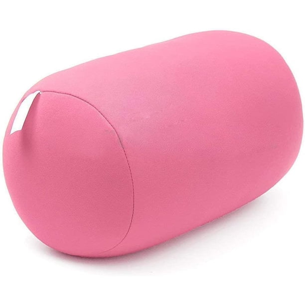 XmhyTop Almohada cilíndrica lavable, extremadamente cómoda, soporte cervical, lumbar y dorsal, separador para piernas, ideal para columna y cuello durante el sueño (Rosa B)