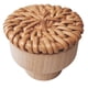 thumbnail image 1 of 6 Pomos Boho De Ratán Y Madera Hechos A Mano Color Caramelo, 1 of 5