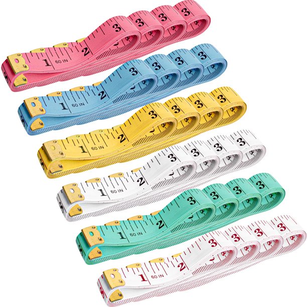 Cintas Métricas LOUHUA Pack de 24 150 cm/60 pulgadas 6 colores