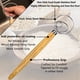 thumbnail image 2 of Batidor de masa danés Sourdough Tools Plateau ELK con raspador, 2 of 7