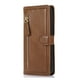 thumbnail image 1 of Detachable Magnetic Zipper Wallet Leather Case Cash Pocket With 5 Card Slots Holder Wrist Strap Removable Cover For Samsung Galaxy S22 Ultra, 1 of 3