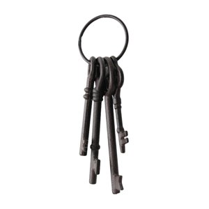 Magideal - Llavero Esqueleto De Hierro Fundido, Llaves Decorativas Antiguas, Llaves Vintage De Hierro Fundido Para Accesorios De Disfraces, Decoración Del Hogar.