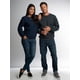 thumbnail image 4 of Sudadera Fruit of the Loom Eversoft Fleece para hombre azul XXL, 4 of 5