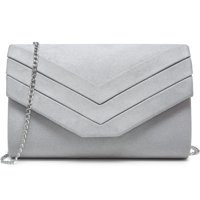 Bolso De Noche Dasein Para Mujer, Formal, Fiesta, Boda, Gris
