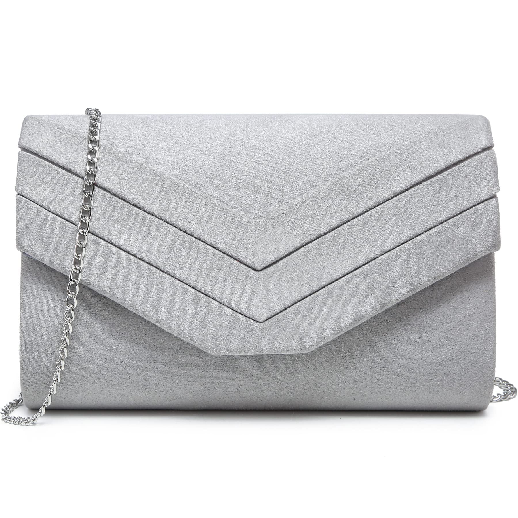 Bolso De Noche Dasein Para Mujer, Formal, Fiesta, Boda, Gris