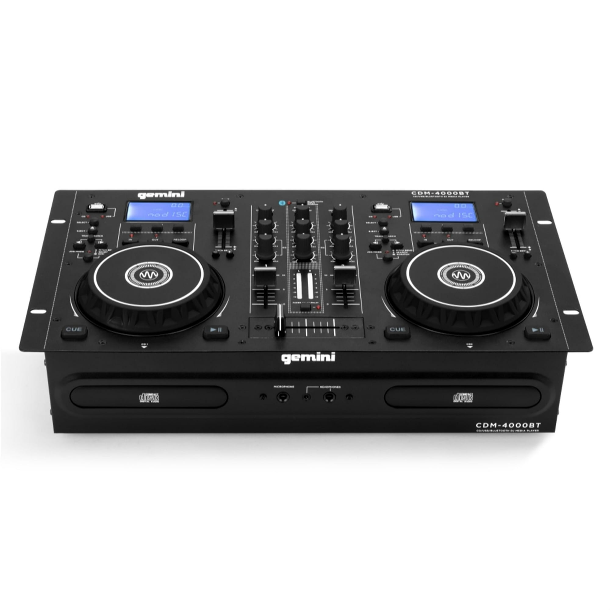Combo De Reproductor De Cd Y Mezclador De Dj Gemini Sound Cdm-4000bt Con Bluetooth