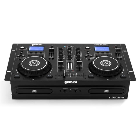 Combo De Reproductor De Cd Y Mezclador De Dj Gemini Sound Cdm-4000Bt Con Bluetooth