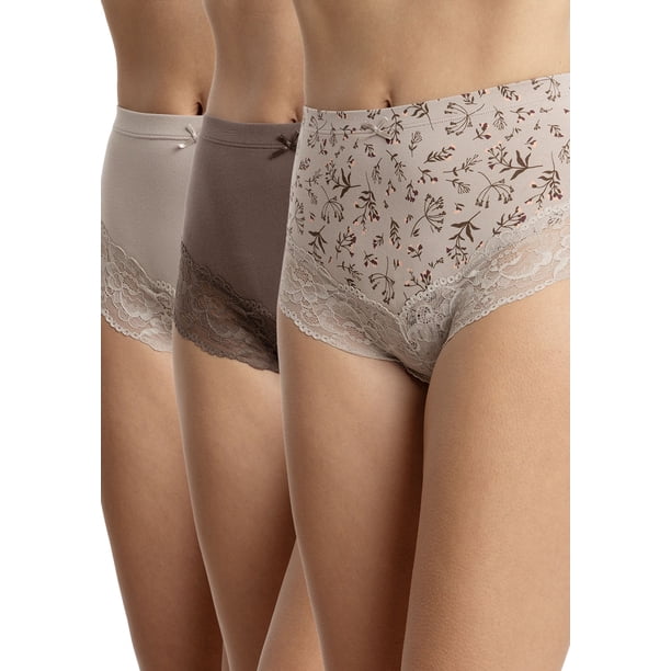 Pack 3 Pantaletas Tiro Alto Algodón Mujer Kayser P3145053-CAF3