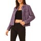 thumbnail image 4 of INSPIRE CHIC Chaqueta de Mujer con Cuello Abatible, Bolsillos con Solapa, Botones a Presión, Imitación de Ante, Talla S, Gris Púrpura, 4 of 6