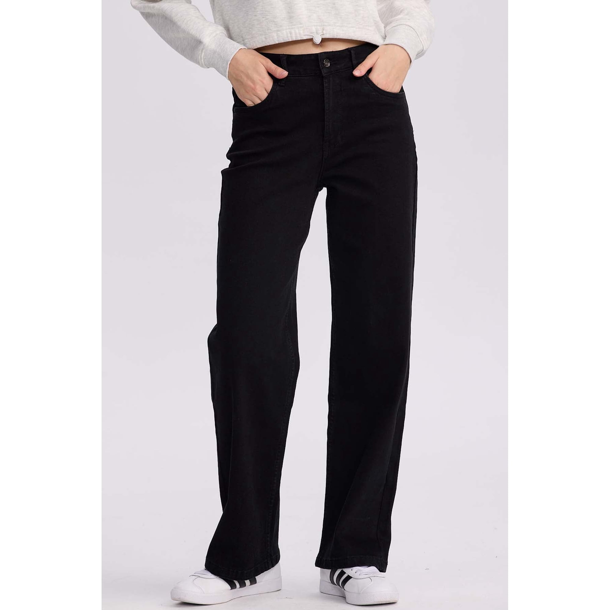 Fashionspark - Jeans Mujer Wide Leg Sofía Negro - Ll
