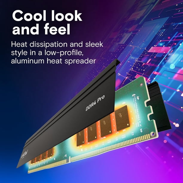 Memoria de escritorio RAM Crucial Pro de 64 GB, DDR4, 3200 MT/s