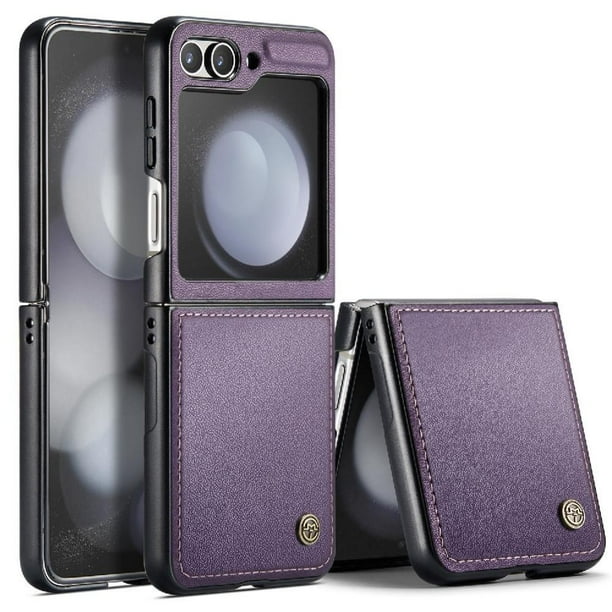CaseMe tipo cartera Samsung Galaxy Z Flip7 FE 5G con cierre magnético, RFID, tarjetero, soporte, carga inalámbrica