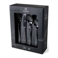 Cuchillería De Mesa 24 Piezas Black - Krons