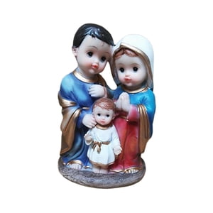Bothyi - Estatua De La Madre María, Artesanía De Resina, Estatua De La Sagrada Familia Para Sala De Estar, Escritorio Del Hogar