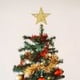 thumbnail image 5 of Adorno para árbol de Navidad con luz LED, adorno para árbol de Navidad, adorno para árbol de Navidad con forma de estrella y encaje, decoración navideña dorada y blanca cálida., 5 of 5