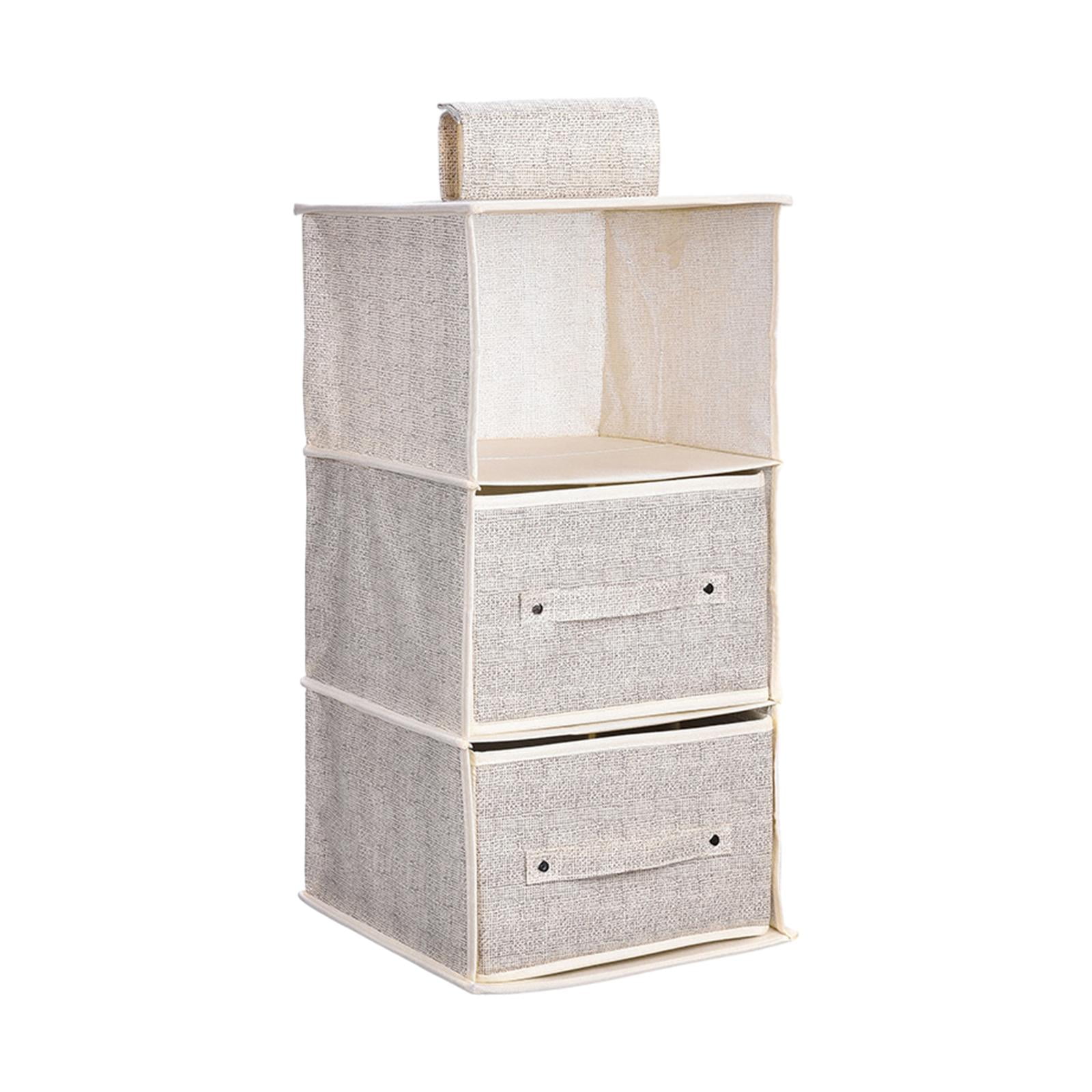 Bothyi - Organizador De Armario Colgante Con Cajones Plegables Para Zapatos, Suéteres, Artículos Pequeños, 3 Capas