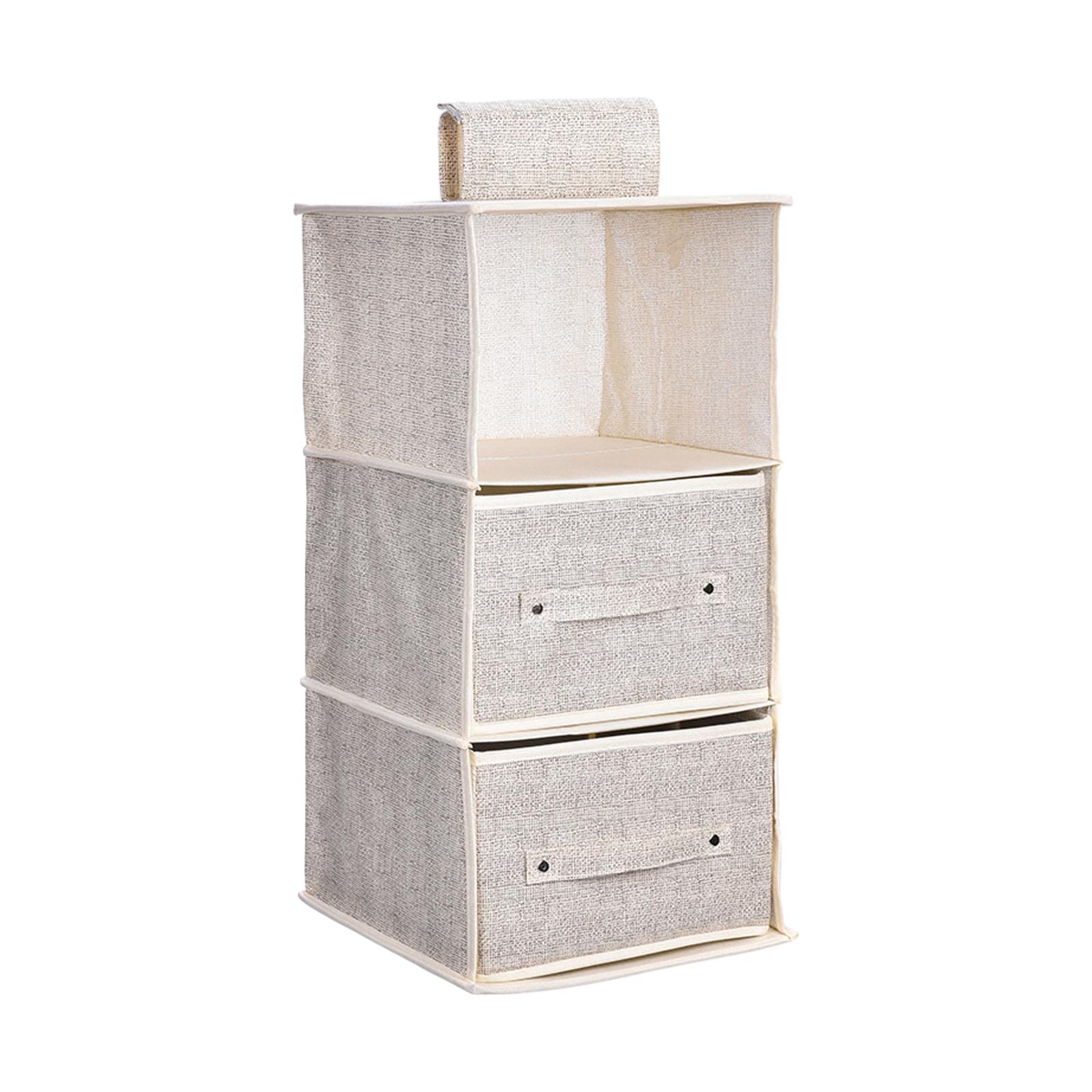 Bothyi - Organizador De Armario Colgante Con Cajones Plegables Para Zapatos, Suéteres, Artículos Pequeños, 3 Capas