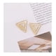 thumbnail image 2 of Aros Pendientes Diseño Triángulo Dorado, 2 of 2