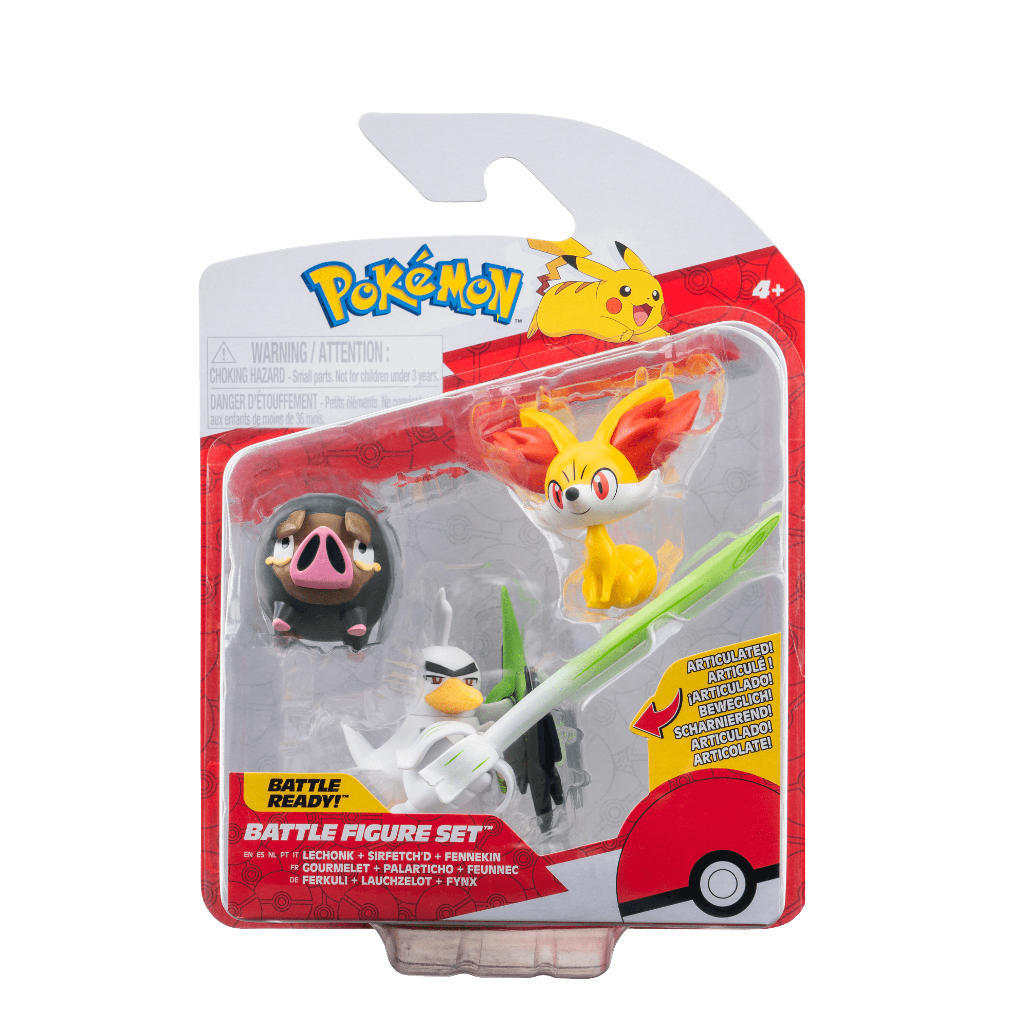 Pokemon - Pack De 3 Figuras Batalla 5 Cm Pokémon