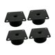 thumbnail image 2 of 4x Soportes Para Muebles Patas Muebles De Salón Herrajes Para Cama Pie Para Muebles Negro 5x3cm, 2 of 5