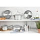 thumbnail image 5 of Batería de cocina  Allegra de acero inoxidable con fondo triple de 7 piezas Tramontina, 5 of 8