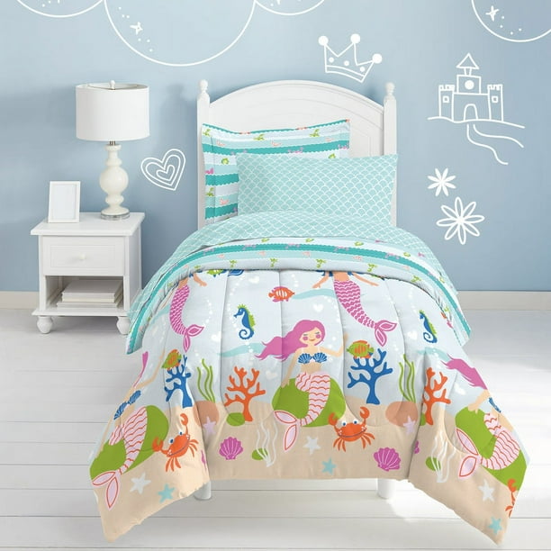 Set De Edredón Milsleep Mermaid Dreams Twin O Full Niña
