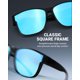 thumbnail image 5 of Gafas de Sol Meeloog Polarizadas de Ajuste Sobre Gafas Grandes Cuadradas, 5 of 9