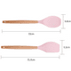thumbnail image 2 of Juego de utensilios de cocina de 2 piezas, de madera, fáciles de limpiar, antiadherentes, color rosa, 2 of 5