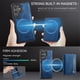 thumbnail image 3 of AutSpace Funda para Samsung Galaxy S24 Ultra 5G, Bloqueo RFID, Cuero PU, Compatible con MagSafe, Billetera Desmontable 2 en 1 con Tarjetero, Soporte, Cubierta Protectora Magnética, Azul, 3 of 9