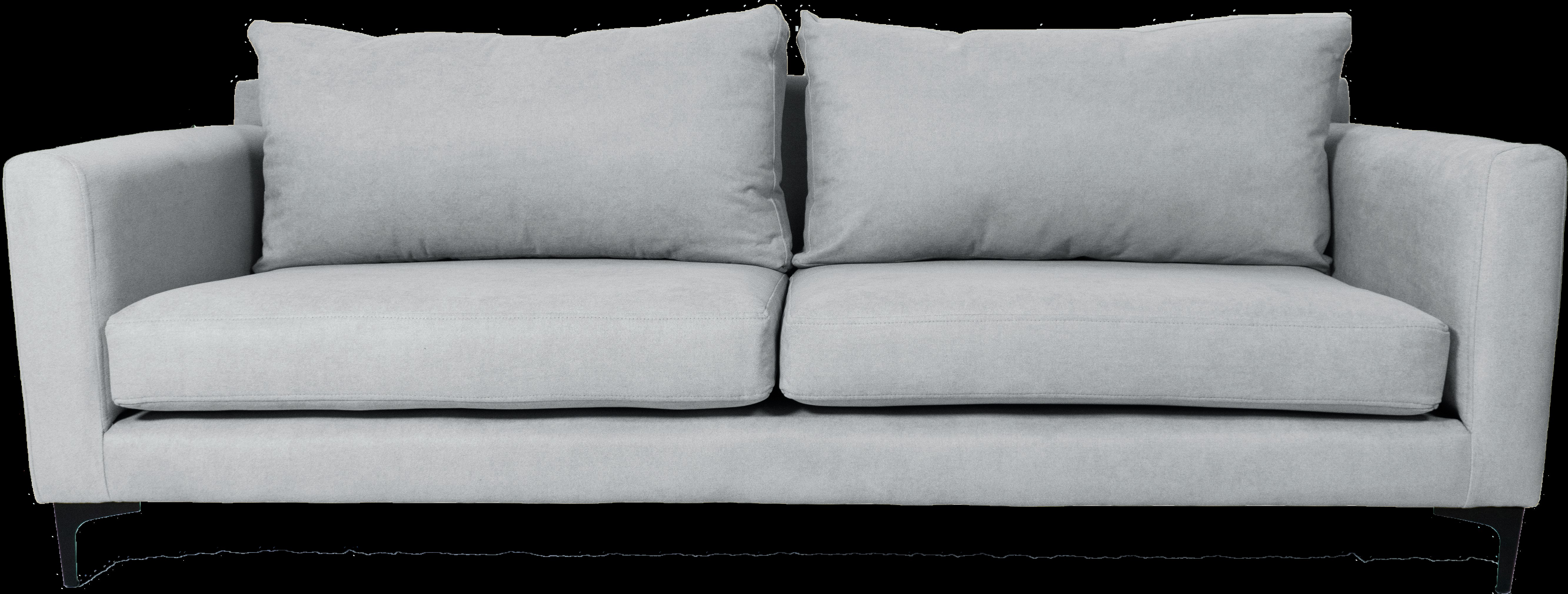 Induhome - Sofa Elena 2 Cuerpos Chenille Gris