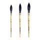thumbnail image 1 of Set de 3 pinceles XDT Art Supplies #8 #10 #12 de pelo de cabra, 1 of 6