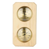 Ioensy - Sauna Higrotermógrafo Interior Hogar Oficina Termómetro De Madera Higrómetro Vertical