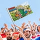 thumbnail image 4 of Babar Bandera impresa con temática, regalo perfecto para fanáticos, amigos y familiares, y adecuada para actividades al aire libre e interiores, decoraciones de fiesta. 120*180CM, 4 of 6