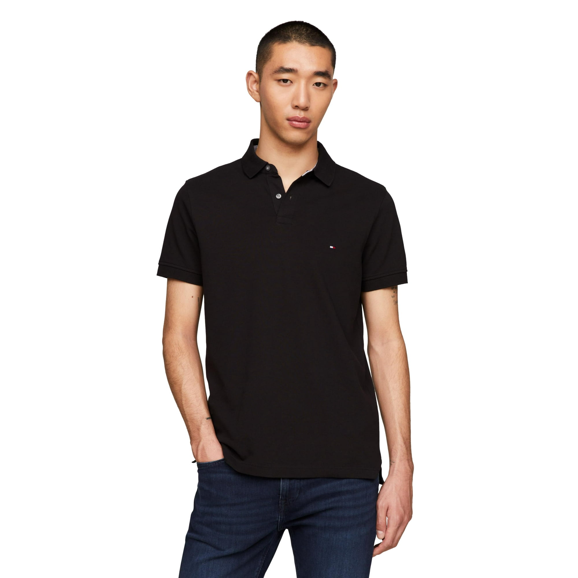 Polo Tommy Hilfiger 1985 Slim De Manga Corta Para Hombre