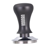 Magideal - Piezas De De Espresso Tamper , Martillo De Polvo De , Distribuidor De , Base Plana De Material Acero Inoxidable Para Cocina De , 58Mm Negro 58Mm