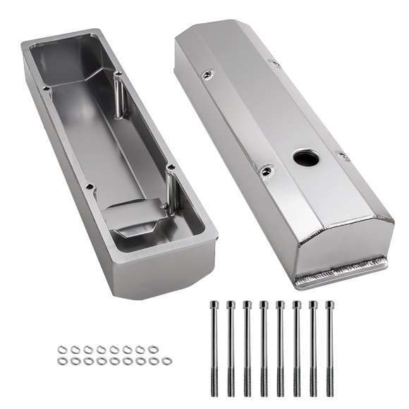 Cubiertas de válvulas altas Tuningsworld para Chevy SBC 283‑400, aluminio de 8 cm