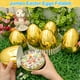 thumbnail image 3 of Huevos de Pascua PIONJOY 12 piezas 15 cm jumbo dorados rellenables, 3 of 6