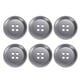 thumbnail image 1 of Uxcell 6pcs Botón de Costura 25m 4 Agujeros Botones Redondos de Resina para Manualidades, Gris, 1 of 6